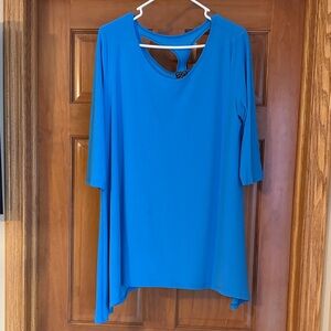 CLARA SUNWOO Vibrant Blue Tunic Top